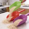 Pala de arroz de plástico pala para palomitas de maíz semillas de melón pala engrosada supermercado grano harina comida pala para frutos secos pala multifuncional pala para arena de gato