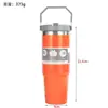 Copo de Gelo Portátil de 30oz, Copo para Carro, Copo de Café para Carro, Copo Térmico de Dupla Camada em Aço Inoxidável 304, Copo Portátil para Carro