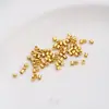 Cuentas Espaciadoras al por Mayor Color Dorado Relleno de Oro de 14K Tubo de Posicionamiento Fijo Redondo Conserva el Color Accesorios de Joyería Pulsera de Hilo DIY Collar Cuentas de Posicionamiento