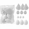Set de 12 Huevos de Belleza, Esponja Cruzada de Exportación, Base Líquida, Cushion de Aire, Esponja de Maquillaje, Uso Húmedo y Seco