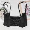 Estilo europeo y americano moda mujer correa sello de cintura cinturón extra ancho chaleco decorativo cintura de cuero PU elástico