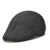 Fabricante Vende Nuevos Sombreros de Lana a Cuadros de Otoño e Invierno para Hombres y Mujeres de Mediana Edad y Mayores, Gorras de Boina
