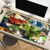 Mouse pad de jogo Pokemon, tapete de mesa para teclado, mouse pad estilo e-sports, mouse pad estendido com borda travada, atacado do fabricante
