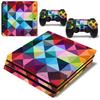 Pegatinas de color de cuerpo completo para consola de juegos PS4 Pro, pegatinas con temática de textura atractiva de comercio exterior, fáciles de pegar sin pegamento