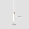 Lámpara de araña lineal minimalista posmoderna para restaurante, modelo de sala creativa de doble cabezal, hogar, redondo, dormitorio, línea larga