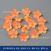 Flor artificial laranja rosa flor de seda grampo de cabelo flor adorno de cabeça diy guirlanda de bonsai decoração de lintel de porta Halloween