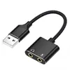 Soporta personalización de logo para lotes pequeños de cables de audio, Tarjetas de sonido externas USB/Tipo-C OEM/ODM, Tarjetas de sonido de audio USB