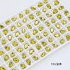 Taladro para uñas Dongzhou con punta de gota de agua de 8 x 6 mm, accesorios de joyería para bricolaje, taladro de vidrio K9, nuevo color, taladro adhesivo para uñas