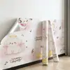 Papel pintado autoadhesivo lindo de dibujos animados, pegatinas de pared impermeables, papel pintado para el hogar, pegatinas decorativas para pared de fondo de habitación infantil, dormitorio