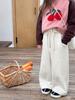 Pantalones Casuales Infantiles Elmo Beibei Otoño 2025 Pantalones Gruesos Cálidos para Niñas Pantalones Rectos Mezclados con Cachemira 420g