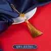 Antiguo pequeño tamaño Seda de Hielo Nudo Chino Borla Espiguilla Hecho a Mano DIY Colgante de Abanico Colgante de Instrumento Musical Teléfono Móvil Borla de Linterna