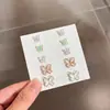 Clip Magnético para Oreja de Mariposa Rosa de Hada Súper para Mujeres Sin Perforación, Pendientes Exquisitos Simples y Versátiles para Mujeres