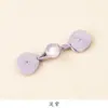 Hengmeihe Botón de Placa Cheongsam Nuevo Chinoiserie Jade Botón de una Palabra Fragante Retro Dinastía Han Tejido a Mano Accesorios de Botones