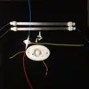 Cubo de Fuego Eléctrico Caja de Fuego Eléctrica Interruptor Lámpara de Cuarzo Tubo de Calentamiento Protector contra Sobrecalentamiento Control de Temperatura Cubo de Fuego Accesorios para Estufa de Fuego
