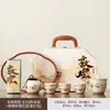 Set de Té Portátil de Viaje del Monje Volador de Dunhuang Cultural y Creativo, Evento Anual de Negocios de Empresa, Hotel de Lujo, Souvenir de Banco