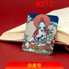 Buda Tara Blanca Pintada de Oro Sin Adornos Núcleo de Pintura Thangka Pintado a Mano Colgante de la Montaña Wutai Thangka del Tíbet
