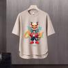 Nueva Camiseta de Manga Corta para Hombre 2024, Estilo Hip-Hop de Moda, Elegante y Versátil, Camiseta Básica de Cuello Redondo del Año del Dragón, Top de Verano