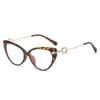 Gafas Jamie 5100 de Comercio Exterior Transfronterizo Ojo de Gato con Montura para Graduación Tr90 Metal Strass Gafas Anti Luz Azul
