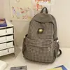 Mochila Escolar para Faculdade para Meninas com Bom Visual, Estilo Ins para Viagem, Leve, Casual, Versátil, Nicho e Não Comum