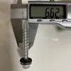 Parafuso para Madeira com Ponta Hexagonal 410, Corte de Cauda, Dente Alto e Baixo, com Arruela de Vedação Conectada de Aço Inoxidável 304 6.3*50