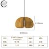 Lámpara de araña de calabaza de madera de tilo vintage japonesa sencilla para dormitorio, lámpara de cama, lámpara creativa para restaurante, lámpara de estudio, lámpara artística
