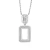 Collar de Corazón con Circonita de Plata S925 Joyería Transfronteriza para Mujer Colgante de Plata de Alta Gama para Mujer Collar de Perla de Plata de Ley Lujo Ligero