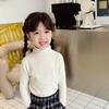 Suéteres para Niños al por Mayor, Prendas de Punto para Niñas, Ropa para Niños para Otoño e Invierno, Camisa Básica de Cuello Alto de Cachemira Sintética, Cálida y Linda para Niños Pequeños