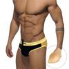 JESSBORN Moda Masculina Calções de Banho Cintura Baixa Sexy Copo Triângulo Calções de Banho Hot Springs Anti-luz Europeu e Americano Swimwear