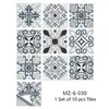 Especializada em Fronteira Especializada em Adesivos de Azulejo com Película Fosca e Padrão Mandala para Reforma de Cozinha e Banheiro Adesivos de Parede Decorativos Autoadesivos