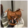 Bolso de Cuero con Cera al Aceite de Gama Alta Retro para Mujer 2025 Nuevo Elegante Versátil Casual Bolso de Hombro Diseño de Nicho Bolso para Mujer