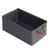 Cesta de almacenamiento de acero catiónico de gran capacidad, caja de almacenamiento, bolsa de almacenamiento, caja de almacenamiento para cajón de dormitorio, plegable
