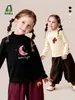 Ropa Infantil Amila 2026 Nuevas Llegadas de Invierno Camiseta de Manga Larga Cálida para Niñas con Cuello Semi Alto Estampado de Dibujos Animados