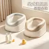 Artefato de Lavagem de Bumbum Infantil para Meninos e Meninas, Assento de Penico para Bebê, Não Precisa Agachar, à Prova de Salpicos, Lavagem e Cuidados Criativos, Bacia Suspensa