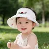 Chapéu de Sol para Bebês Meninas, Chapéu de Princesa com Topo Aberto para Proteção Solar de Verão, Chapéu de Sol Fino com Acabamento em Renda para Crianças Pequenas