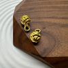 Cheongsam Fivela Big Hole Bead 10MM Rodada Retro Metal Botão Camisa Moda Nacional Hanfu Tang Terno Colarinho Botão