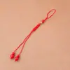 Lanyard Tejido de los Cinco Emperadores Hebilla de Nudo de Diamante Accesorios Tejidos Hechos a Mano Llavero Colgante Accesorios para Lanyard Tejido