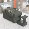 Cama de Lavar Cabelo para Salão, Cama de Lavagem Simples Semi-Reclinável para Salões de Beleza, Venda Direta do Fabricante, Cama de Salão de Beleza Moderna