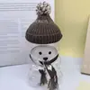 Muñeca de Algodón de 20 cm Sombrero Bufanda Navideña Conjunto de Shorts Muñeca Estrella Sombrero de Copo de Nieve Rojo Accesorios de Ropa