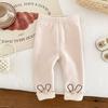 Pantalones Dioxi para recién nacidos 2023 nuevo estilo western versátiles ropa de invierno pantalones con forro polar leggings para bebé cálidos engrosados