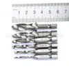Broca y Machuelo Combinados con Vástago Hexagonal, Herramienta de Chaflán Integrada, Machuelo Espiral para Máquina Tres en Uno M3-M10