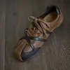 Zapatos Planos de Punta Redonda con Hebilla Cruzada Estilo Alemán para Mujer 2026 Nuevo Estilo Zapatos Deportivos Casuales de Suela Blanda