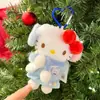 Nuevo Llavero de Peluche Original de Hello Kitty, Exquisito Atuendo de Muñeca, Regalo Perfecto para Muñecas, Accesorio para Bolsos
