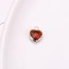Acessórios de jóias DIY moda clássica borda de cobre Cristal amor coração pingente brincos brincos colar material