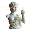 Estatua Transfronteriza de la Diosa Venus de Nueva Viena con Actitud Adorno de Dedo Medio Artesanía de Resina