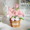 Nuevo Kit de Materiales DIY Palo Retorcido para Adornos de Flores de Rosa en Maceta, Evento de Compra Grupal, Regalo Creativo para Amigos
