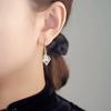Pendientes de plata s925 con forma de lágrima de ángel y piedra de ojo de gato, con forma de gota de agua, elegantes y combinables, pequeños y modernos para mujer.