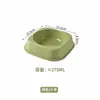 Tigela Quadrada Colorida Sólida para Pet Tigela de Gato de PP Tigela para Cachorro Tigela de Comida para Gato Doméstico Bacia de Água para Beber Comida para Gato Cachorro Tigela Anti-queda