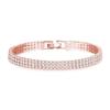 Pulseira de Casal Cheia de Zircônia de Diamante de Linha Única, Dupla ou Tripla - Venda Quente Transfronteiriça - Moda Europeia e Americana - Joias de Venda Quente para Presentes