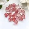 Diretamente do Fabricante: Cabochão Oval Vermelho Melancia em Forma de Gota, Cabochão com Fundo Plano, Vários Tamanhos, Acessórios Feitos à Mão DIY