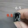 Tira de sellado en forma de U para puerta de coche, tira anticolisión, borde decorativo de PVC, tira anticolisión para pilar B de coche, tira de aislamiento acústico para puerta de coche